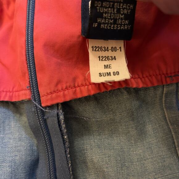 Y2K Gap Denim Chambray Blue Midi Dress Size 2 Spaghetti Straps Zip Back Coastal - Picture 3 of 4